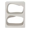 SOBOUR Rectangular Cream Style Bedside Cabinet Bedroom Bedside Cabinet Mini Storage Cabinet Living Room Minimalist Storage Cabinet Cave Cabinet Slim Nightstand view 1