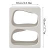 SOBOUR Rectangular Cream Style Bedside Cabinet Bedroom Bedside Cabinet Mini Storage Cabinet Living Room Minimalist Storage Cabinet Cave Cabinet Slim Nightstand view 2