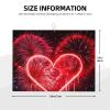 Red Hearts Firework Dish Drying Mat for Kitchen Counter Absorbent Dish Drying Pad Non Slip Kitchen Drying Mat Coffee Mat Microfiber Dish Mat for Sink Dishes Countertop Draining Racks view 2