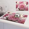 Retro Style Pink Flowers Dish Drying Mat for Kitchen Counter Absorbent Dish Drying Pad Non Slip Kitchen Drying Mat Coffee Mat Microfiber Dish Mat for Sink Dishes Countertop Draining Racks view 1