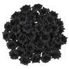 Sewroro 50pcs Rose Heads, Black Rose Heads Artificial Flowers for DIY Bouquets Wedding Party Home Decorations view 1