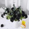 Sewroro 50pcs Rose Heads, Black Rose Heads Artificial Flowers for DIY Bouquets Wedding Party Home Decorations view 3