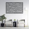 Metal Mountain Wall Art, Metal Line Art Wall Decor, Mountain Wall Decor, Mountain Line Wall Art, Mountain Metal Minimalist Abstract Wall Art Line Drawing Metal Wall Decor Hanging for Bathroom Living Room (59"W x 38"H / 150 x 97 cm, black) view 2
