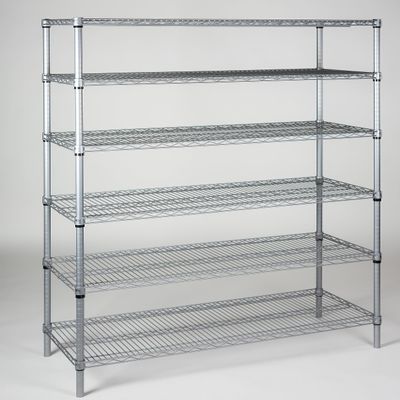 Omega 18" Deep x 24" Wide x 86" High 6 Tier Gray Starter Shelving Unit