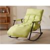 Camping Chairs Living Room Chairs Recliner Chair Rocking Chair Patio Chairs Lawn Chairs Reading Chair Comfy Lounge Chair With Armrest Storage Bag Which Can Support For Up To 200kg/440lbs ( Color : Gre view 1