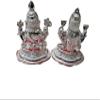 Lord Luxmi Ganesha Idols & Figurines for Home Temple Made by Pure Silver situated in a Transparent Box (Laxmi & Ganesh 32gm-Pure Silver) view 4