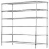 Omega 18" Deep x 30" Wide x 54" High 6 Tier Chrome Starter Shelving Unit view 1