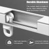 Curtain Track Ceiling/ Wall Mounted Curtain Track Set, Retractable Aluminum Curtain Rail System with Hooks, Quiet Curtain Track Pole for Bedroom/ Hospital ( Color : Ceiling , Size : 0.85-1.5m(2.8-4.9f view 2
