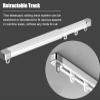 Curtain Track Ceiling/ Wall Mounted Curtain Track Set, Retractable Aluminum Curtain Rail System with Hooks, Quiet Curtain Track Pole for Bedroom/ Hospital ( Color : Ceiling , Size : 0.85-1.5m(2.8-4.9f view 3