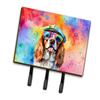 Caroline's Treasures Cavalier Spaniel Hippie Dawg Leash or Key Holder Wall Hooks, Key Hooks Holder, Coat Rack Wall Mount, Coat Hooks, Hooks for Hanging Keys, Towels, Aprons, Leashes view 1