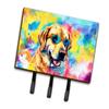 Caroline's Treasures Yellow Labrador Hippie Dawg Leash or Key Holder Wall Hooks, Key Hooks Holder, Coat Rack Wall Mount, Coat Hooks, Hooks for Hanging Keys, Towels, Aprons, Leashes view 1