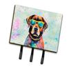Caroline's Treasures Chocolate Labrador Hippie Dawg Leash or Key Holder Wall Hooks, Key Hooks Holder, Coat Rack Wall Mount, Coat Hooks, Hooks for Hanging Keys, Towels, Aprons, Leashes view 1