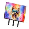 Caroline's Treasures Yorkshire Terrier Hippie Dawg Leash or Key Holder Wall Hooks, Key Hooks Holder, Coat Rack Wall Mount, Coat Hooks, Hooks for Hanging Keys, Towels, Aprons, Leashes view 1