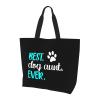 Best Dog Aunt Ever Women'S Lightweight Canvas Handbag Waterproof Reusable Shopping Bag view 1