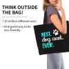 Best Dog Aunt Ever Women'S Lightweight Canvas Handbag Waterproof Reusable Shopping Bag view 2