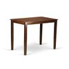 HomeStock Counter Height Table Southwestern Style Rectangle Pub Table Buttermilk Cherry Finish Leg Room view 3