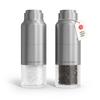LARS NYSM Salt and Pepper Grinder Set, Stainless Steel Manual Salt and Pepper Mills, Adjustable Ceramic Grinder, Design Spice Shakers (Stainless Steel) view 1