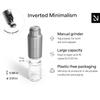 LARS NYSM Salt and Pepper Grinder Set, Stainless Steel Manual Salt and Pepper Mills, Adjustable Ceramic Grinder, Design Spice Shakers (Stainless Steel) view 4