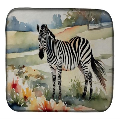 Caroline's Treasures DAC3016DDM Zebra Dish Drying Mat Absorbent Dish Drying Mat Pad for Kitchen Counter Dish Drainer Mat for Countertop, 14 x 21", Multicolor