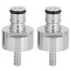 Premium Stainless Steel Carbonation hat Set , Carbonation hat , balls Lock Type with 5/16in Barb for Effortless Homebrew Carbonation view 1