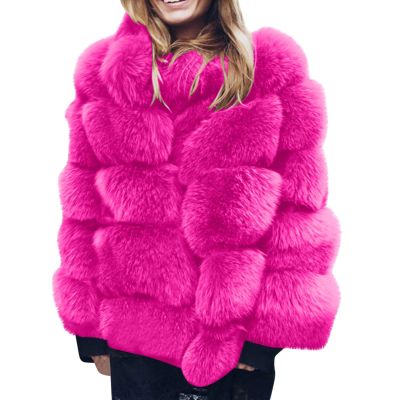 ZBYY Women Winter Coat Jacket Luxury Faux Fur Fluffy Coat Long Sleeve Open Front Warm Jackets Parka Outwears Overcoat