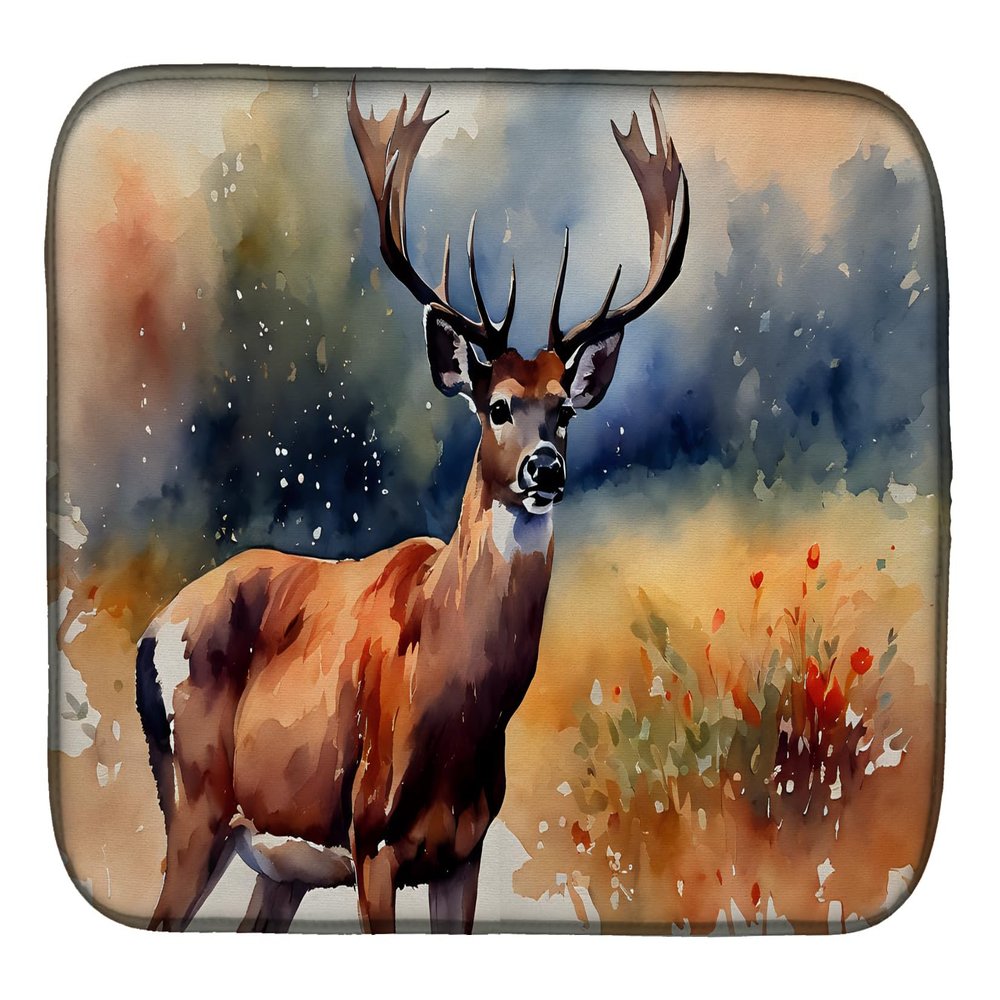 Caroline's Treasures DAC2901DDM Deer Dish Drying Mat Absorbent Dish Drying Mat Pad for Kitchen Counter Dish Drainer Mat for Countertop, 14 x 21", Multicolor