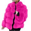 ZBYY Women Winter Coat Jacket Luxury Faux Fur Fluffy Coat Long Sleeve Open Front Warm Jackets Parka Outwears Overcoat view 2