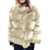 ZBYY Women Winter Coat Jacket Luxury Faux Fur Fluffy Coat Long Sleeve Open Front Warm Jackets Parka Outwears Overcoat view 1