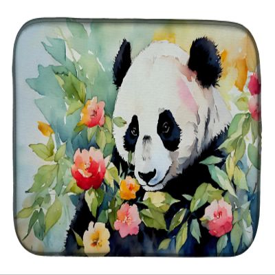 Caroline's Treasures DAC2968DDM Panda Dish Drying Mat Absorbent Dish Drying Mat Pad for Kitchen Counter Dish Drainer Mat for Countertop, 14 x 21", Multicolor