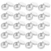 50 Pack 30ml Silver Aluminum Spiral Lid Container for Travel view 1