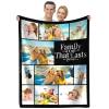 Custom Blanket With Pictures Personalised Photo Blanket Flannel Personalized Throw Blanket With Your Own Pictures Custom Blanket with Photo Collages For Family Birthday Wedding Gift(10 pictures) view 2