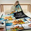 Custom Blanket With Pictures Personalised Photo Blanket Flannel Personalized Throw Blanket With Your Own Pictures Custom Blanket with Photo Collages For Family Birthday Wedding Gift(10 pictures) view 3