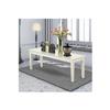 HomeStock Antique Accent Bench Wood Seat - Linen White Finish Seating - Farmhouse Entryway Decor view 1