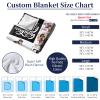 Custom Blanket With Pictures Texts-Personalised Photo Blanket Flannel Personalized Throw Blanket With Your Own Pictures Custom Blanket with Photo Collages For Family Birthday Wedding Gift(3 pictures) view 4