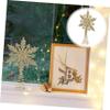 FONDOTIN Christmas Star Tree Topper Ornament Vintage Snowflake Design Glittering Finish for Indoor Holiday Decorations Adds to Your Xmas Tree view 3