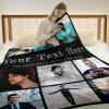 Custom Blanket With Pictures Texts-Personalised Photo Blanket Flannel Personalized Throw Blanket With Your Own Pictures Custom Blanket with Photo Collages For Family Birthday Wedding Gift(9 pictures) view 3