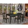 HomeStock Dining Set 5 Piece - Hardwood Table & Chairs - Modern Asian Style view 1
