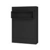 Oakland Living Easy-Lift Queen Murphy Wall Bed in Black with Shelf view 4