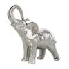 Deco 79 Ceramic Elephant Decorative Sculpture Standing Home Decor Statue, Accent Figurine 10" x 4" x 10", Silver view 1