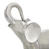 Deco 79 Ceramic Elephant Decorative Sculpture Standing Home Decor Statue, Accent Figurine 10" x 4" x 10", Silver view 2