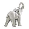 Deco 79 Ceramic Elephant Decorative Sculpture Standing Home Decor Statue, Accent Figurine 10" x 4" x 10", Silver view 3