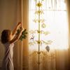 Barton 6.4ft Wrought Iron Ornament Display Christmas Hooks for Ornaments Small Craft Items Tree Easy Assembly and Stand - Gold view 2
