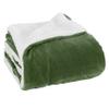 Elegant Comfort Reversible, Solid Sherpa Throw Blanket, All-Season Blanket- Super Soft, Cozy and Plush- Decorative Throw, Perfect for Lounging, 50 x 60 inches, Sherpa Throw Sage view 2