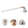 IMIKEYA 2pcs Gourd Shape Candle Snuffer Long Handle Extinguisher for Use Elegant Design for Home Weddings and Parties Gold view 2