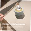 IMIKEYA 2pcs Gourd Shape Candle Snuffer Long Handle Extinguisher for Use Elegant Design for Home Weddings and Parties Gold view 3