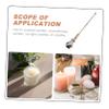 IMIKEYA 2pcs Gourd Shape Candle Snuffer Long Handle Extinguisher for Use Elegant Design for Home Weddings and Parties Gold view 4