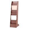 GRFIT Magazine Rack Wooden Newspaper Rack Magazine Rack Book Rack Storage Rack Display Rack Office Shelf Floor Office Supplies 26X29X96cm Magazine Display view 1