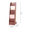 GRFIT Magazine Rack Wooden Newspaper Rack Magazine Rack Book Rack Storage Rack Display Rack Office Shelf Floor Office Supplies 26X29X96cm Magazine Display view 2