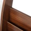 GRFIT Magazine Rack Wooden Newspaper Rack Magazine Rack Book Rack Storage Rack Display Rack Office Shelf Floor Office Supplies 26X29X96cm Magazine Display view 3