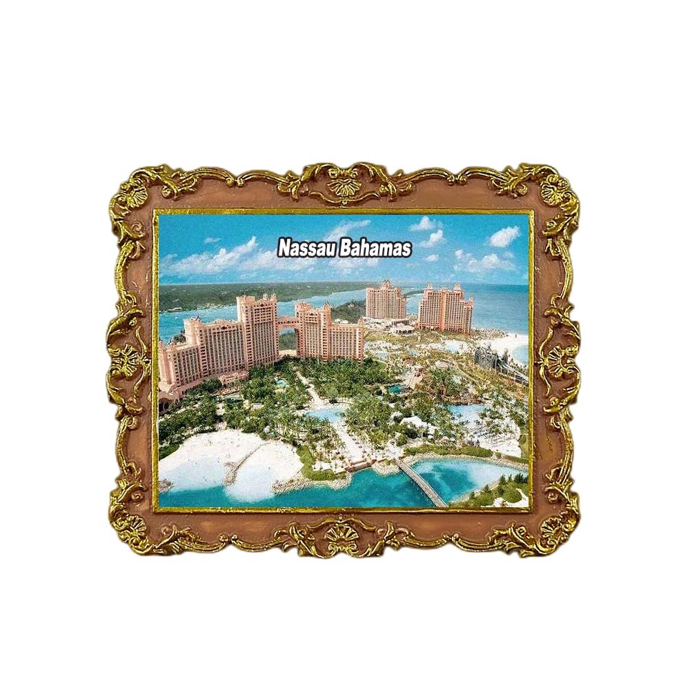 Atlantis Paradise Island Nassau Bahamas Refrigerator Magnet 3D Travel Souvenir Fridge Decoration Magnetic Sticker Craft Collection